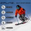 Zipline KLIK Ski Goggles - No Fog Magnetic Lenses, Double Cylindrical Polycarbonate, Adjustable Vent, Magnetic Lens System - Preferred by Pros (Black Frame - Ice Blue - Gray Lens, Black Frame) view 4