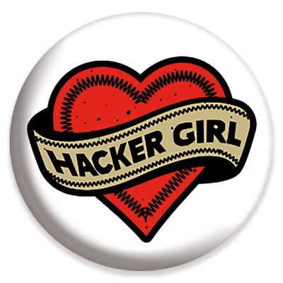 Stranger Things 4 - Hacker Girl - Badge Button Diameter 2.5 cm