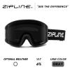 Zipline KLIK Ski Goggles - No Fog Magnetic Lenses, Double Cylindrical Polycarbonate, Adjustable Vent, Magnetic Lens System - Preferred by Pros (Black Frame - Blackout - Gray Lens, Black Frame) view 2