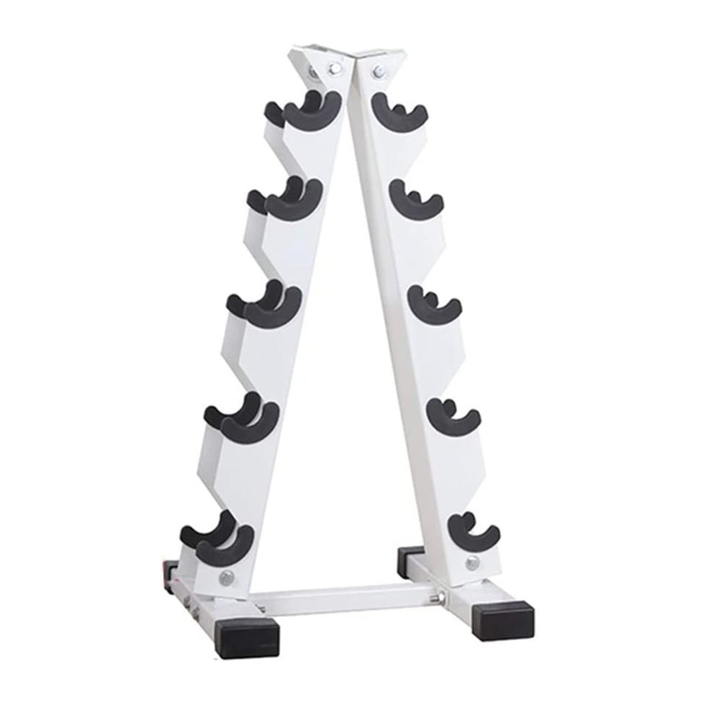 BELUND Dumbbell Rack, Solid Steel Dumbbell Storage Stand Holder, A-Frame Weight Dumbbell Storage Racks, Free Weights Dumbbells Set for Home Gym Exercise (Size : 5tiers)