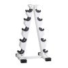 BELUND Dumbbell Rack, Solid Steel Dumbbell Storage Stand Holder, A-Frame Weight Dumbbell Storage Racks, Free Weights Dumbbells Set for Home Gym Exercise (Size : 5tiers) view 1