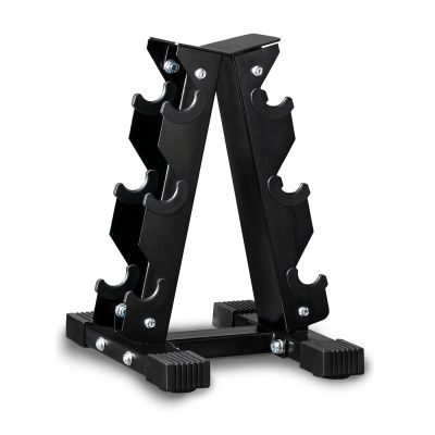 BELUND Dumbbell Rack, Weight Rack for Dumbbells Compact A-Frame Home Gym Space Saver (150/480/570/800 LBS Weight Capacity (Stand Only) (Size : 3tiers)