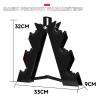 BELUND Dumbbell Rack, Collapsible Dumbbell Holder, Steel Dumbbell Storage Rack Dumbbell Stand & Weight Racks for Home Gym Dumbbell Storage view 2