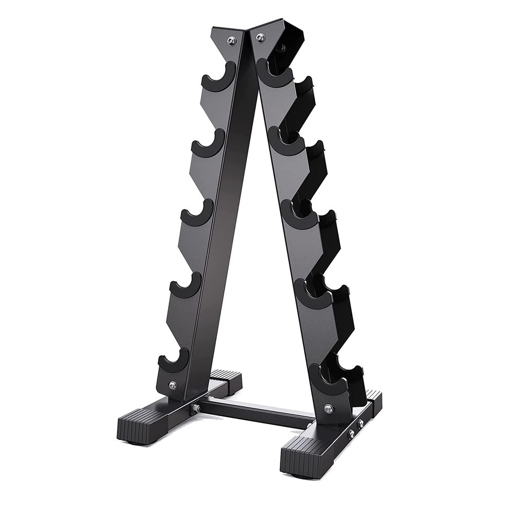BELUND Dumbbell Rack Stand, Hand Weights Plates Kettlebells Weight Sets Stand, Dumbbell Holder Storage for Home Gym(Rack Only) Holds 10 Dumbbells