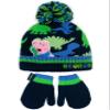 Peppa Pig George Hat And Mittens Kids Knitted Winter Beanie Gloves view 1