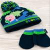Peppa Pig George Hat And Mittens Kids Knitted Winter Beanie Gloves view 2