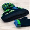 Peppa Pig George Hat And Mittens Kids Knitted Winter Beanie Gloves view 3
