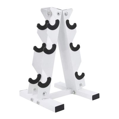 BELUND Dumbbell Rack, Solid Steel Dumbbell Storage Stand Holder, A-Frame Weight Dumbbell Storage Racks, Free Weights Dumbbells Set for Home Gym Exercise (Size : 3tiers)