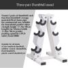 BELUND Dumbbell Rack, Solid Steel Dumbbell Storage Stand Holder, A-Frame Weight Dumbbell Storage Racks, Free Weights Dumbbells Set for Home Gym Exercise (Size : 3tiers) view 4