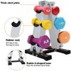 BELUND Dumbbell Racks Steel Dumbbell Storage Stand 3/4 Tier Weight Rack for Dumbbells Weight Stand A-Frame Dumbbell Rack Stand (Size : 3tiers) view 3