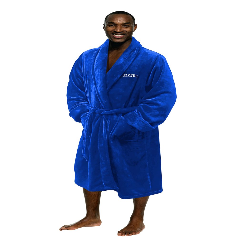 NORTHWEST NBA Silk Touch Bath Robe, 26" x 47" Philadelphia 76ers