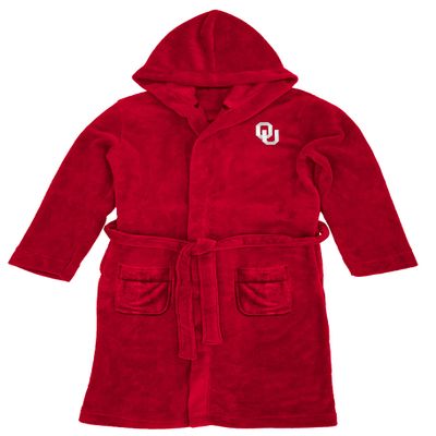 Northwest NCAA Hooded Silk Touch Robe, 26" x 47" Oklahoma Sooners