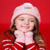 Paw Patrol Hat And Gloves Kids Girls Pink Knitted Winter Beanie view 2