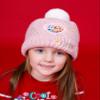 Paw Patrol Hat And Gloves Kids Girls Pink Knitted Winter Beanie view 3