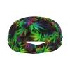 Football Headband Tie Dye Pot Leaf Men Women Non-Slip Sweatbands view 2
