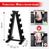 BELUND Dumbbell Rack, Weight Rack for Dumbbells Compact A-Frame Home Gym Space Saver (150/480/570/800 LBS Weight Capacity (Stand Only) (Size : 5tiers) view 2