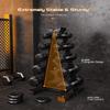 BELUND Dumbbell Rack, Weight Rack for Dumbbells Compact A-Frame Home Gym Space Saver (150/480/570/800 LBS Weight Capacity (Stand Only) (Size : 5tiers) view 3