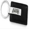 Aminco NBA Los Angeles Lakers Laser Engraved Black Leather Keychain view 1