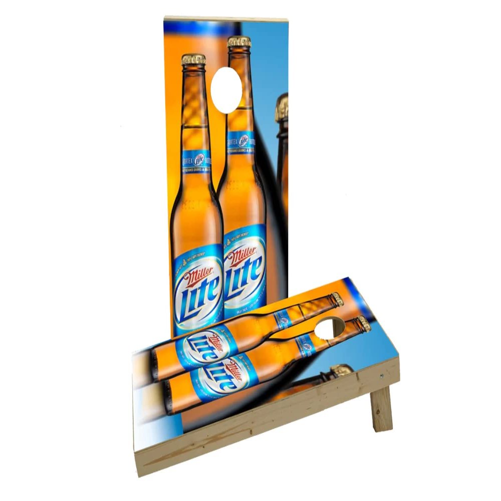 Miller Light Custom Cornhole Board Game Set