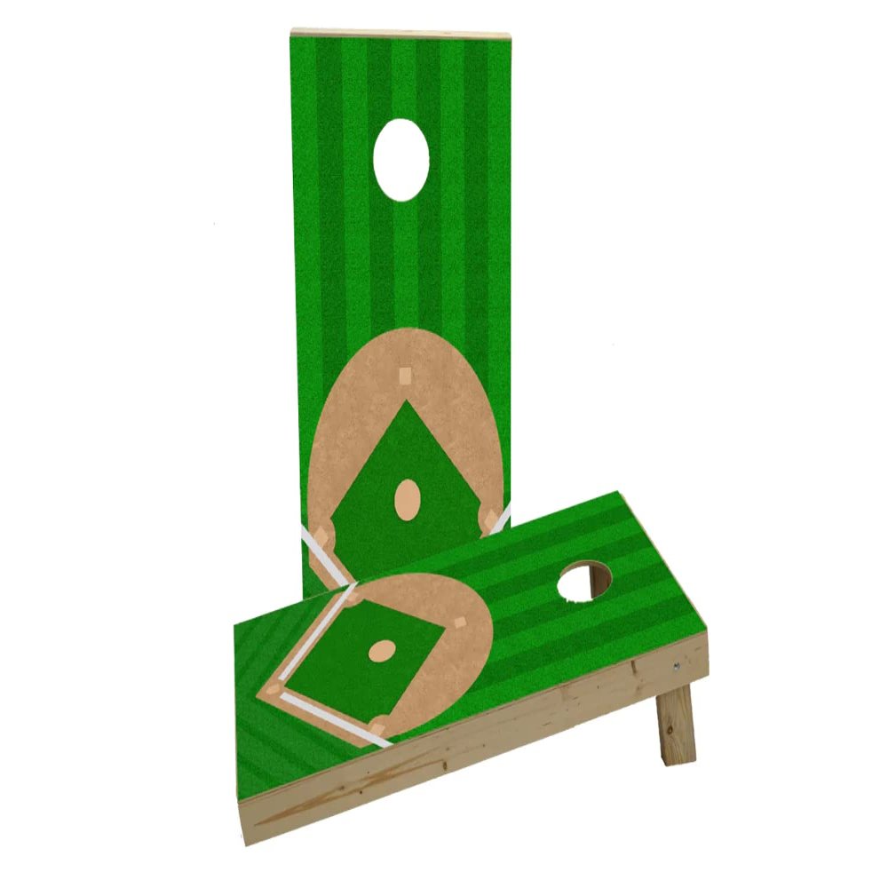 Baseball Diamond Custom Cornhole Board Game Set