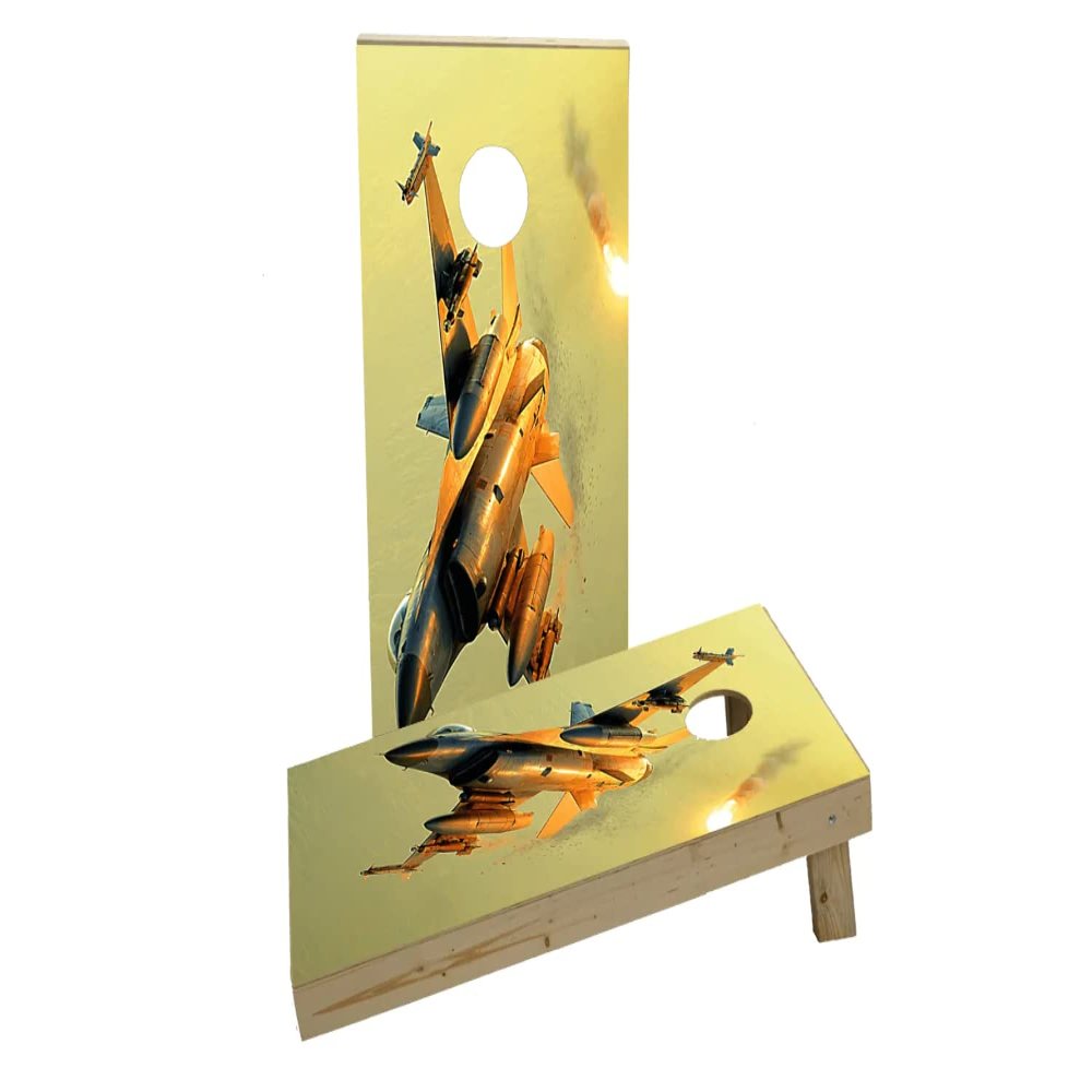 Jet Underside Custom Cornhole Board Game Set