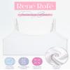 Rene Rofe Girls Training Bras - 5 Pack Soft Stretch Cotton Bra, Cami Style Girls Underwear with Adjustable Straps (7-14), Size 10-12, Pink/Blue Stars view 2