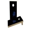 Alaska State Flag Outline (Black Background) Custom Cornhole Board Game Set view 1