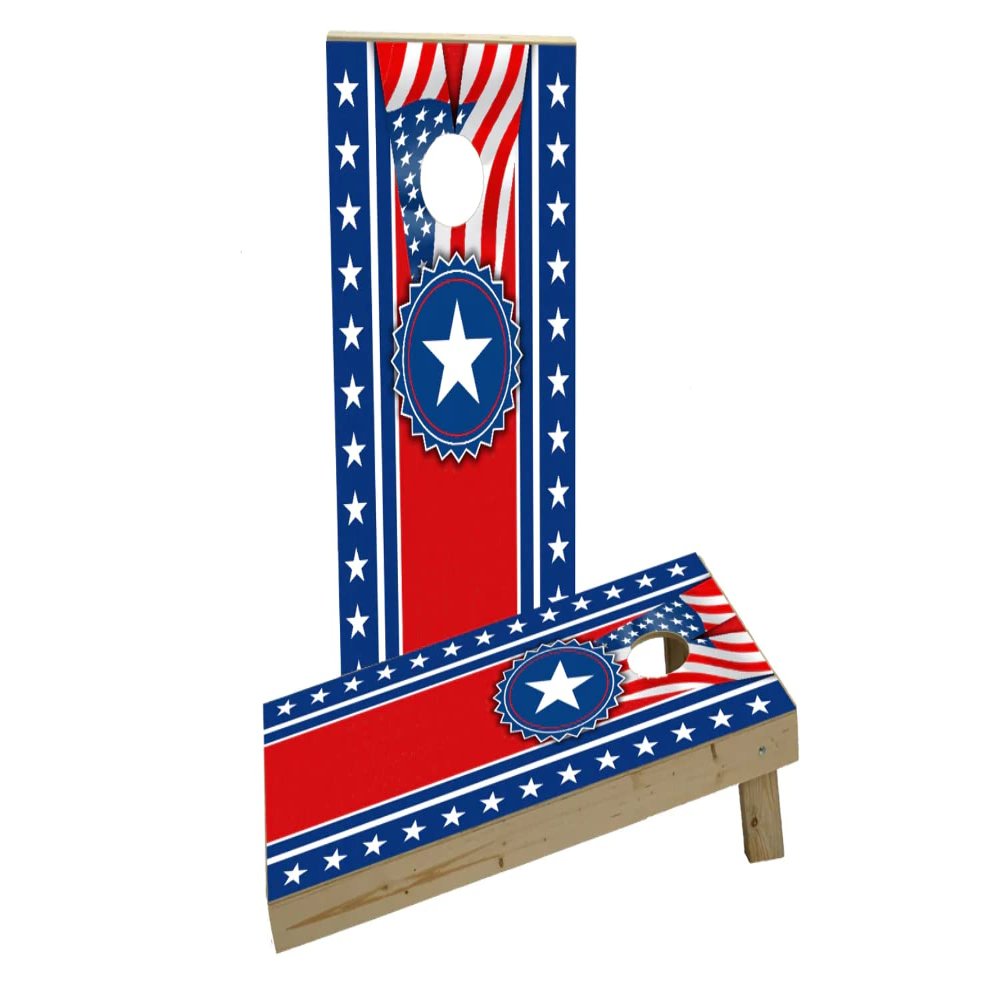 America Theme #3 Custom Cornhole Board Game Set