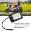 Estink Electric LCD Display, 36V 48V E LCD GD01 Display 5 Pin Plug Display Control Panel LCD Display Cycling Computer Replacement for 22.2mm Handlebar view 4