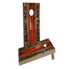 Woodslat Worn San Francisco Football Custom Cornhole Board Game Set view 1