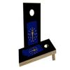 Indiana State Flag Outline (Black Background) Custom Cornhole Board Game Set view 1