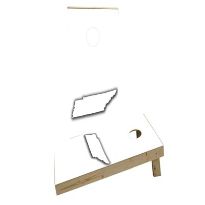 White Tennessee Theme Custom Cornhole Board Game Set