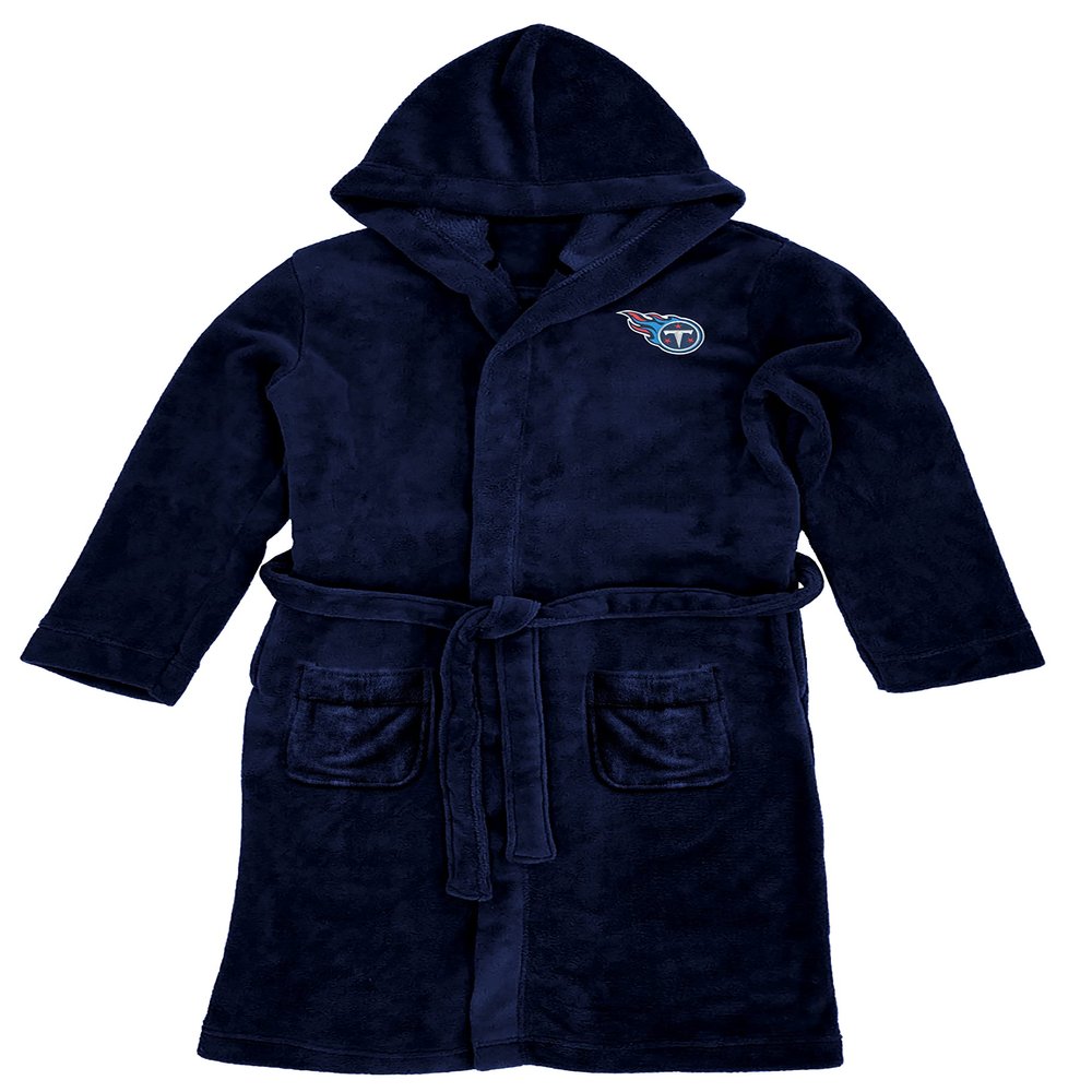 Northwest NFL Hooded Silk Touch Robe, 26 Inch x 47 Inch Tennessee Titans, One size