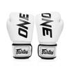 Fairtex BGV1 ONE Muay Thai Boxing Sparring Gloves (White, 14 oz) view 3