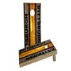 Woodslat Worn Pittsburgh Football Custom Cornhole Board Game Set view 1