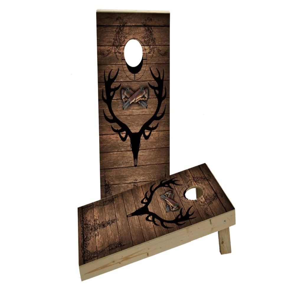 Elk Hunter Custom Cornhole Board Game Set
