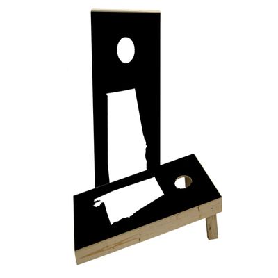 Black Alabama Theme Custom Cornhole Board Game Set