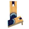 Basketball Charlotte Custom Cornhole Board Game Set view 1