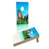 Mountains Beach Custom Cornhole Board Game Set view 1
