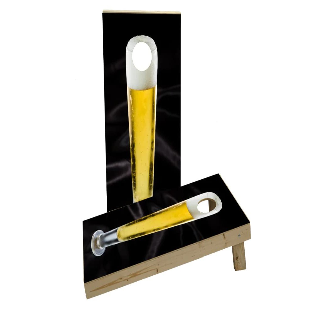 Nice Cold Tall Beer Custom Cornhole Board Game Set
