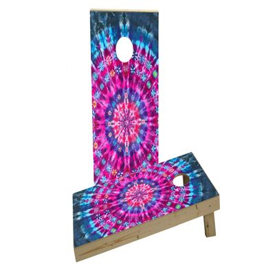 Tie Dye Custom Cornhole Board Game Set