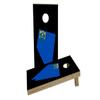 Nevada State Flag Outline (Black Background) Custom Cornhole Board Game Set view 1
