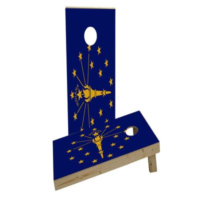 Indiana State Flag Custom Cornhole Board Game Set