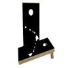 Black Hawaii Theme Custom Cornhole Board Game Set view 1
