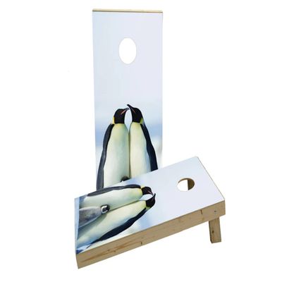Penguin Family Custom Cornhole Board Game Set