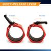 SteelBody Olympic Barbell Lock Jaw Collar Clips Free Weights Accessories OBC-6 Red Aluminum view 3