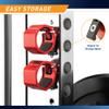 SteelBody Olympic Barbell Lock Jaw Collar Clips Free Weights Accessories OBC-6 Red Aluminum view 4
