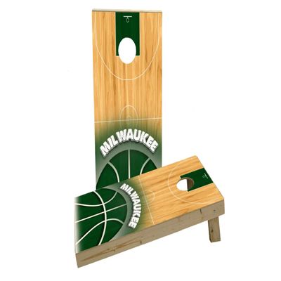 Basketball Milwaukee Custom Cornhole Board Game Set
