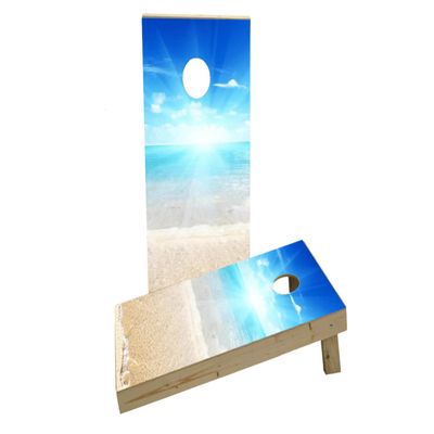Beach Sun Custom Cornhole Board Game Set