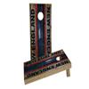 Woodslat Worn New England Football Custom Cornhole Board Game Set view 1